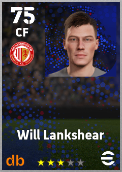 Will Lankshear — CF, OVR 75, MAX 75
