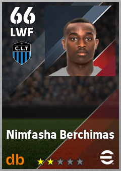Nimfasha Berchimas — LWF, OVR 66, MAX 66