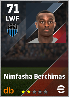 Nimfasha Berchimas — LWF, OVR 71, MAX 71