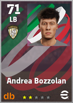 Andrea Bozzolan — LB, OVR 71, MAX 71