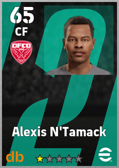 Alexis N'Tamack — CF, OVR 65, MAX 65
