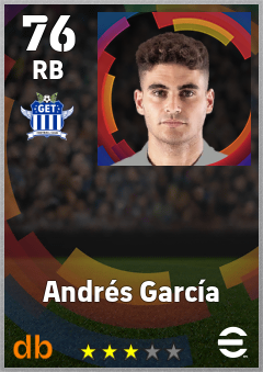 Andrés García — RB, OVR 76, MAX 76