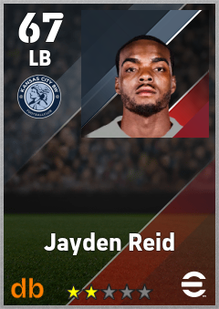 Jayden Reid — LB, OVR 67, MAX 67