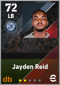 Jayden Reid — LB, OVR 72, MAX 72