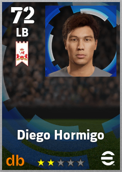 Diego Hormigo — LB, OVR 72, MAX 72