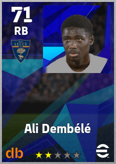 Ali Dembélé — RB, OVR 71, MAX 71