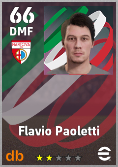 Flavio Paoletti — DMF, OVR 66, MAX 66