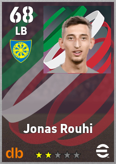 Jonas Rouhi — LB, OVR 68, MAX 68