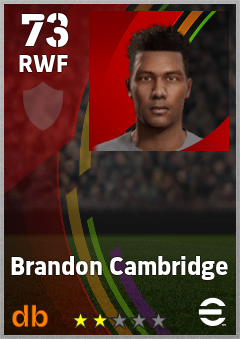Brandon Cambridge — RWF, OVR 73, MAX 73