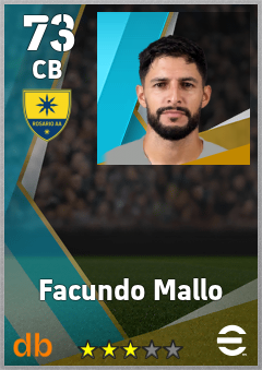 Facundo Mallo — CB, OVR 73, MAX 73