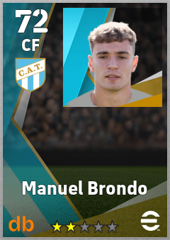 Manuel Brondo — CF, OVR 72, MAX 72