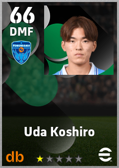 Uda Koshiro — DMF, OVR 66, MAX 66
