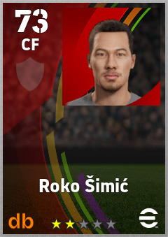 Roko Šimić — CF, OVR 73, MAX 73