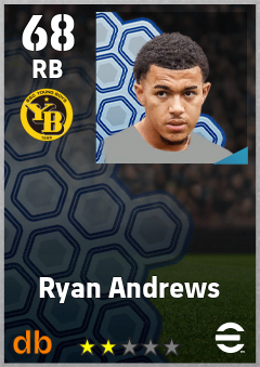 Ryan Andrews — RB, OVR 68, MAX 68