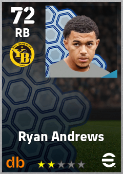 Ryan Andrews — RB, OVR 72, MAX 72