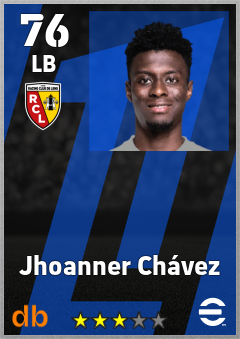 Jhoanner Chávez — LB, OVR 76, MAX 76