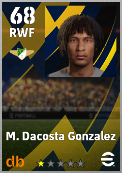 M. Dacosta Gonzalez — RWF, OVR 68, MAX 68
