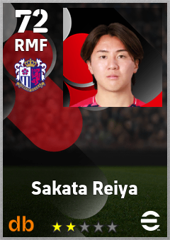 Sakata Reiya — RMF, OVR 72, MAX 72