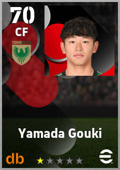 Yamada Gouki — CF, OVR 70, MAX 70