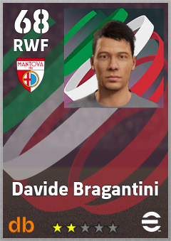 Davide Bragantini — RWF, OVR 68, MAX 68