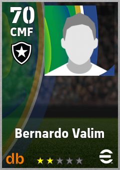 Bernardo Valim — CMF, OVR 70, MAX 70