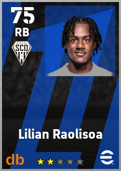 Lilian Raolisoa — RB, OVR 75, MAX 75