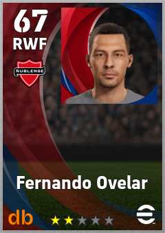 Fernando Ovelar — RWF, OVR 67, MAX 67