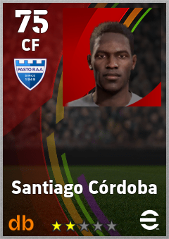 Santiago Córdoba — CF, OVR 75, MAX 75