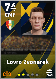 Lovro Zvonarek — CMF, OVR 74, MAX 74