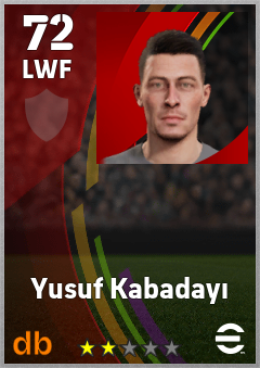 Yusuf Kabadayı — LWF, OVR 72, MAX 72