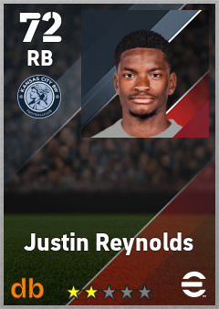 Justin Reynolds eFootball player card