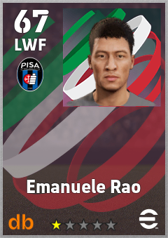 Emanuele Rao — LWF, OVR 67, MAX 67