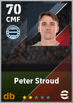 Peter Stroud — CMF, OVR 70, MAX 70