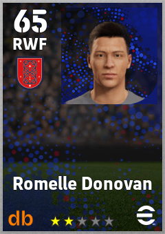 Romelle Donovan — RWF, OVR 65, MAX 65