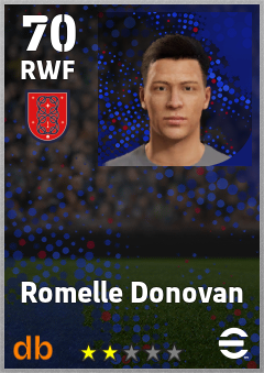 Romelle Donovan eFootball player card