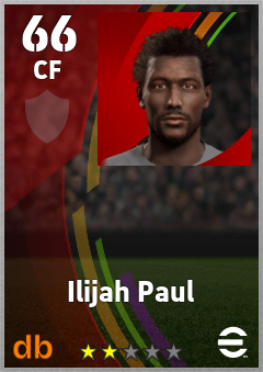 Ilijah Paul eFootball player card