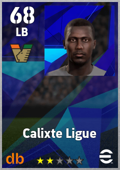Calixte Ligue — LB, OVR 68, MAX 68