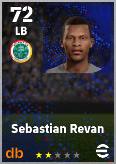 Sebastian Revan — LB, OVR 72, MAX 72