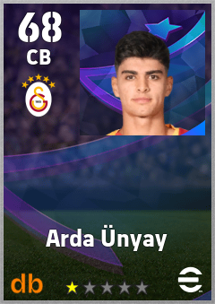 Arda Ünyay — CB, OVR 68, MAX 68