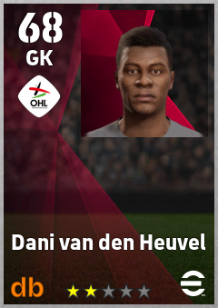 Dani van den Heuvel — GK, OVR 68, MAX 68