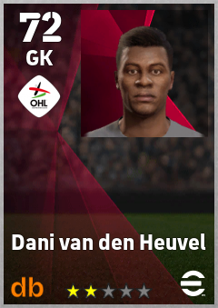 Dani van den Heuvel — GK, OVR 72, MAX 72