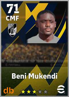 Beni Mukendi — CMF, OVR 71, MAX 71
