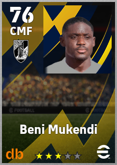 Beni Mukendi — CMF, OVR 76, MAX 76