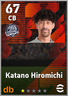 Katano Hiromichi — CB, OVR 67, MAX 67