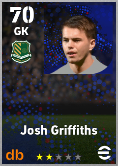 Josh Griffiths — GK, OVR 70, MAX 70
