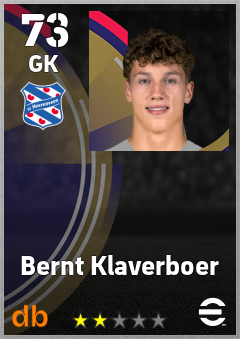 Bernt Klaverboer — GK, OVR 73, MAX 73