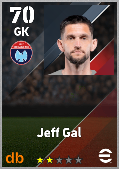 Jeff Gal — GK, OVR 70, MAX 70