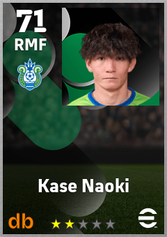 Kase Naoki — RMF, OVR 71, MAX 71