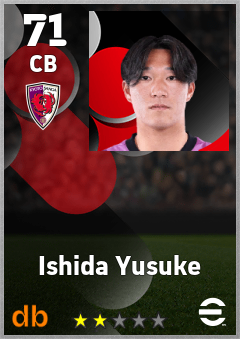 Ishida Yusuke — CB, OVR 71, MAX 71