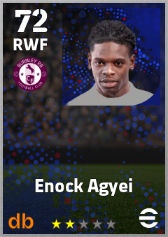 Enock Agyei — RWF, OVR 72, MAX 72